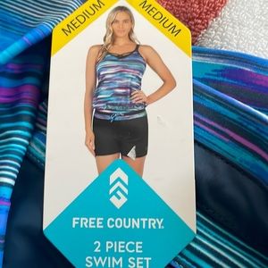 Free country 2 piece swim set brand new with tags
